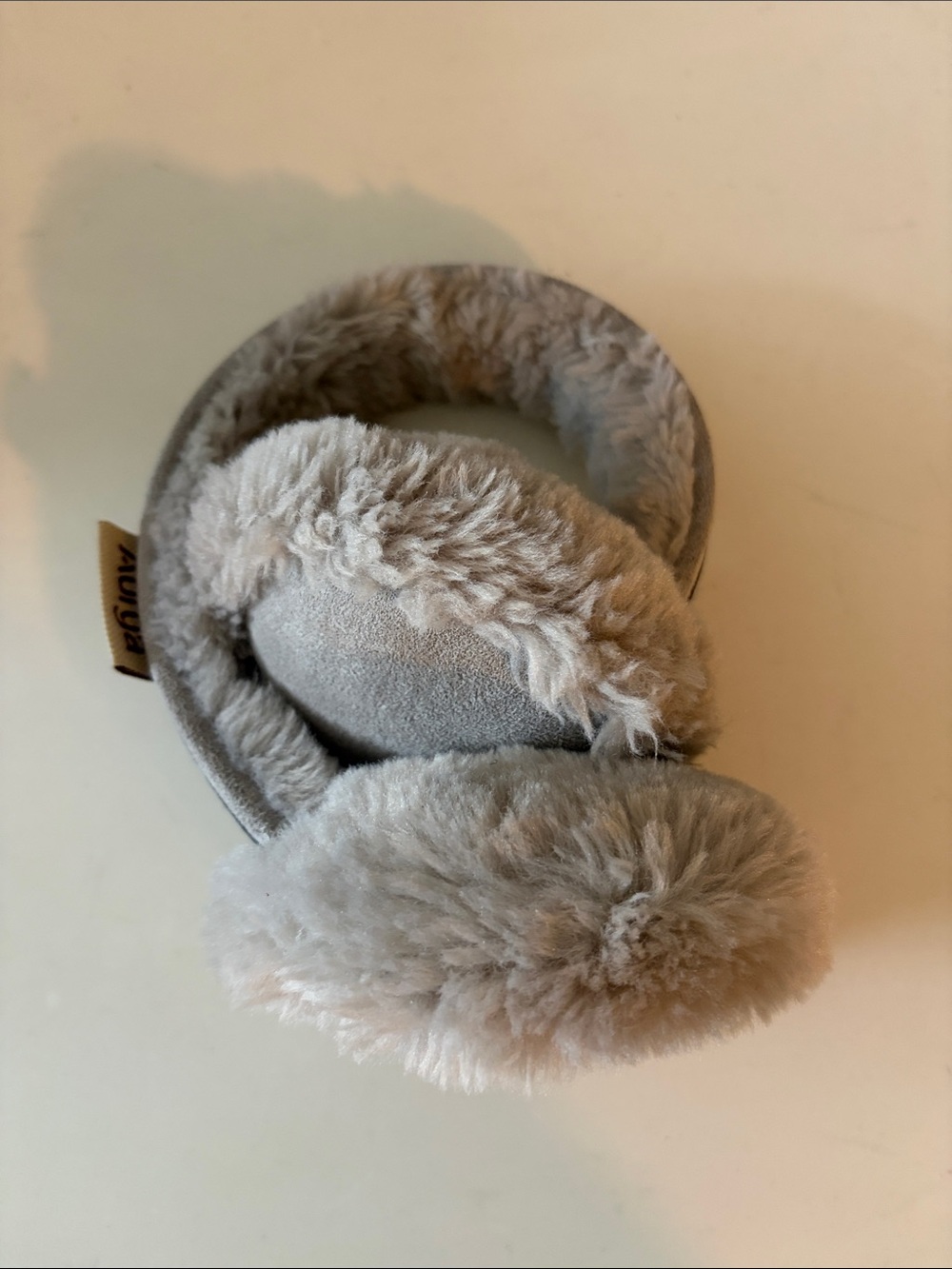 Ariya Plush Ear Muffs - Light Gray